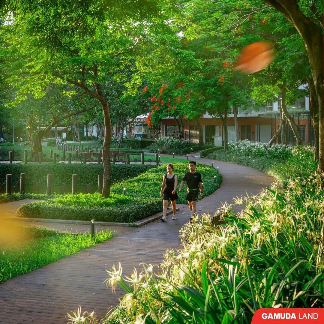 Đường dạo cây xanh tại Gamuda City