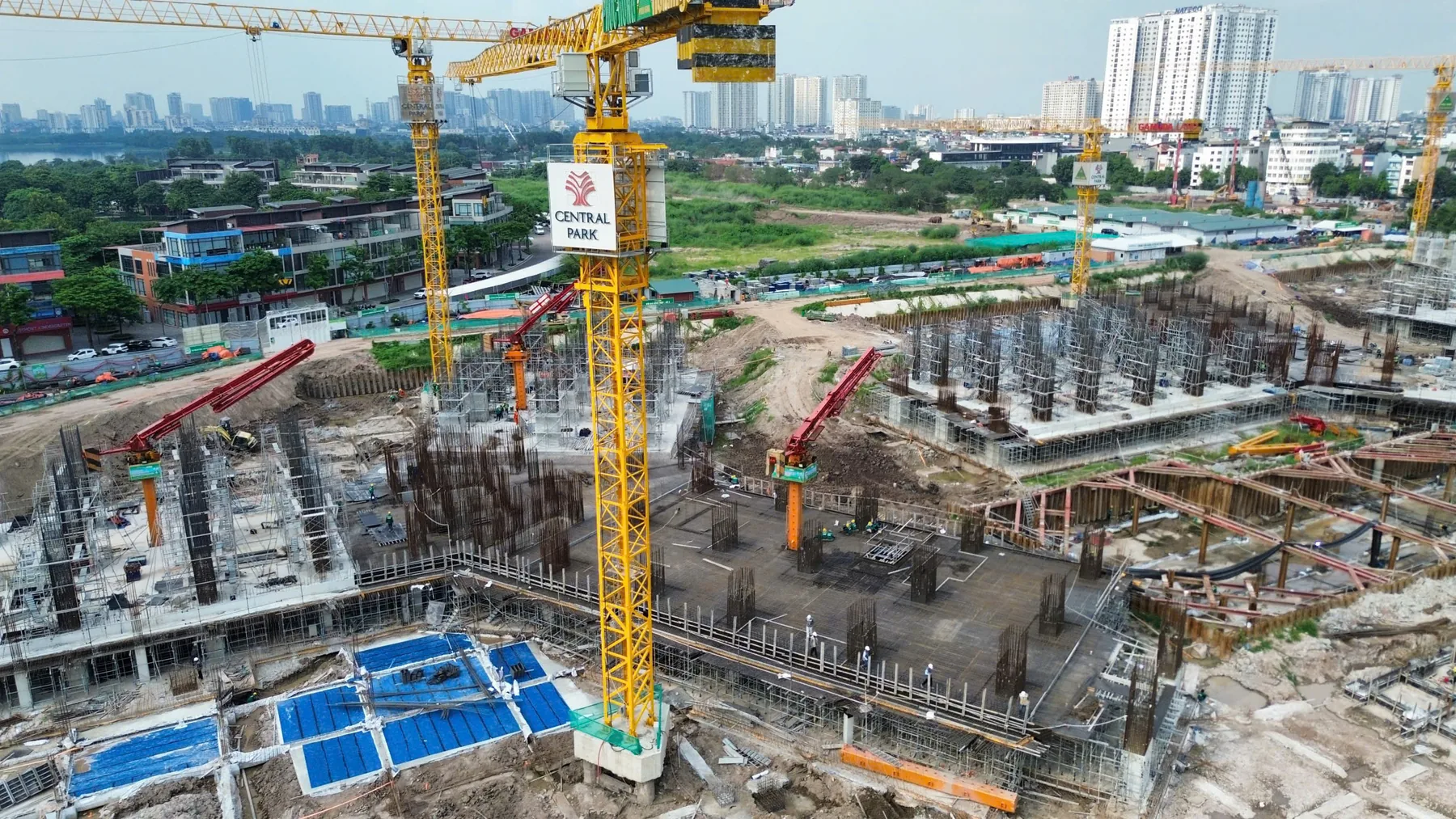 Khu vực kết cấu đang thi công HH2 Gamuda ngày 23 tháng 9 năm 2026